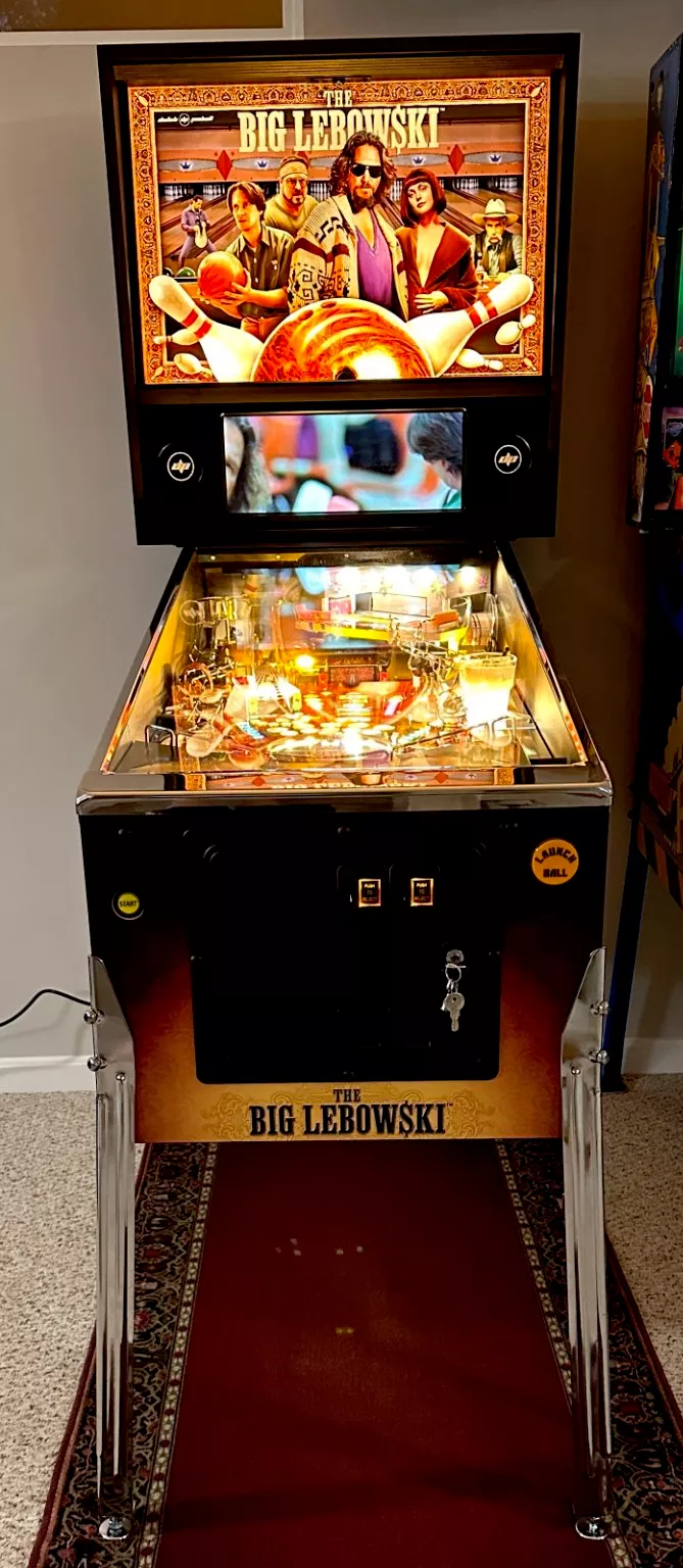 Same pinball, set up in the basement