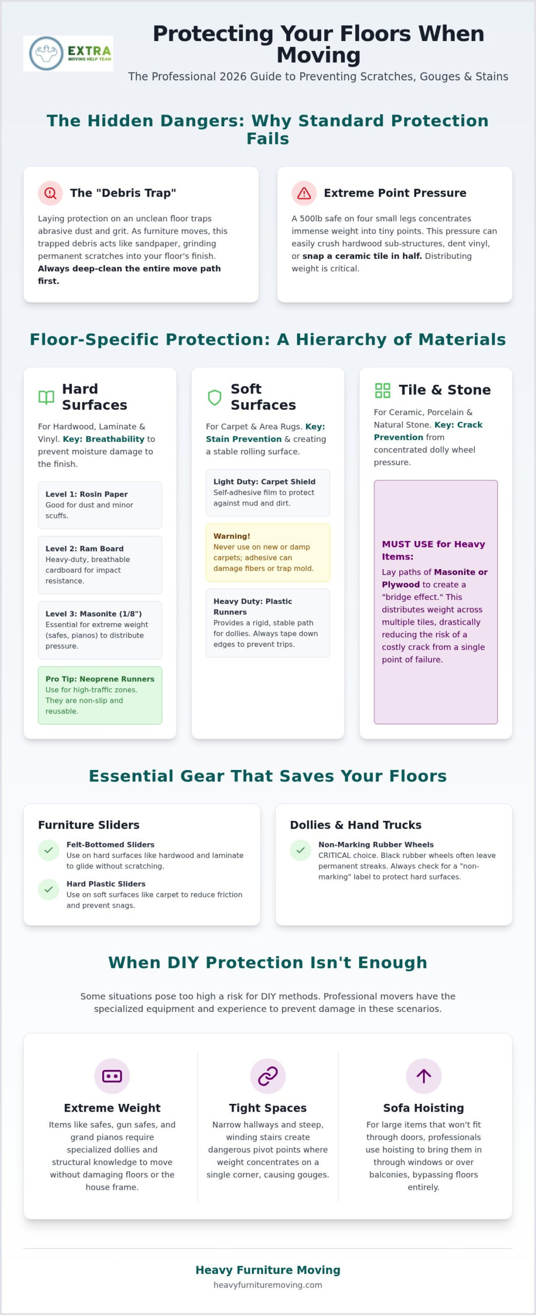 Protecting Floors When Moving Furniture: 2026 Guide
